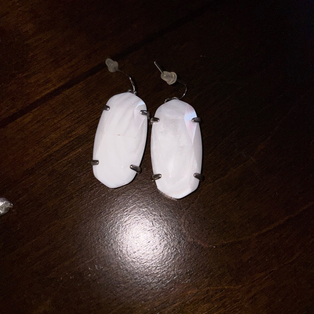 Kendra Scott White Earrings